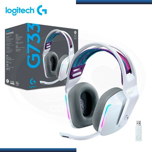 Headset Logitech Gamer G733 Inalambrico Lightspeed White 