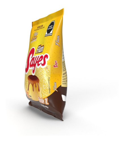 Imagen 3 de 4 de Flan Sayes En Polvo Sabor Vainilla, 30 Pzas De 90 Gr