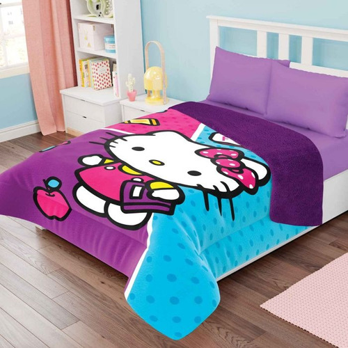 Cobertor Borrega Hello Kitty Matrimonial Providencia