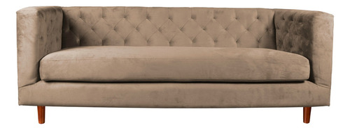 Sofa Brescia 3c Tela Velvet Vivian Café