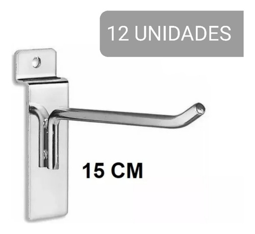 Gancho De Exhibicion De 15cm Para Pared Y Madera Acanalada