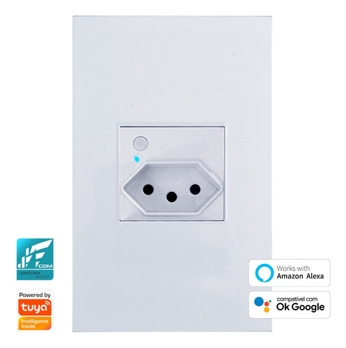 Tomada Inteligente Modular Jwcom Smart Alexa Google Home 16a