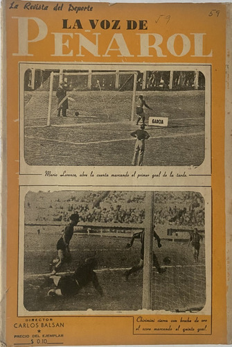 La Voz De Peñarol Nº 59, Carlos Balsan 1946 Fútbol Z4p1