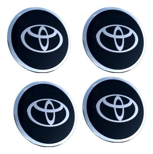 Calcomania En Aluminio Con Logo Toyota Para Centro De Rin