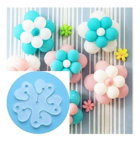 Dada® 20 X Base Clip Molde Plástico Para Flores De Globos