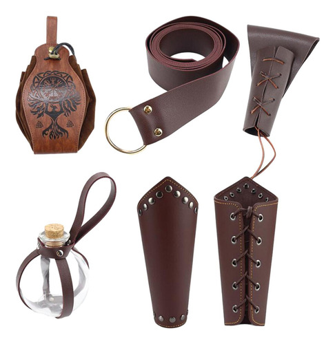 5x Hombres Accesorios De Disfraces De Caballero Medieval