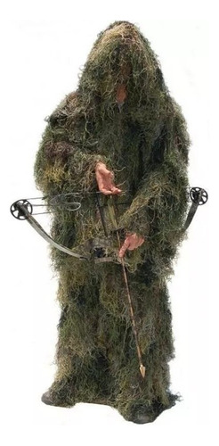 Vestimenta Camuflagem Tatica Sniper Ghillie Roupa Camuflada