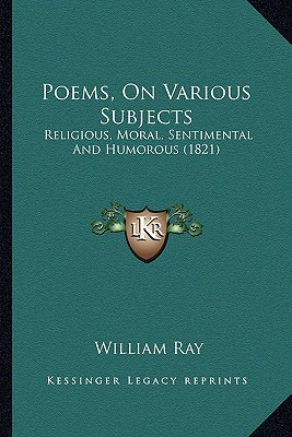 Libro Poems, On Various Subjects: Religious, Moral, Senti...