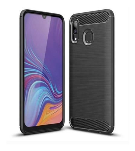 Funda De Tpu De Fibra De Carbono Con Textura Cepillada Para