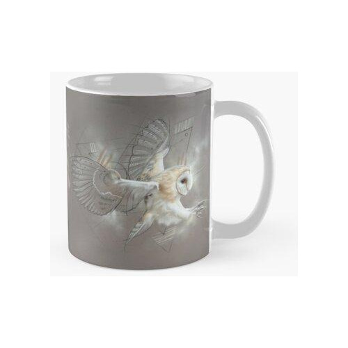 Taza Lechuza En Vuelo, Animal Salvaje, Pájaro, Pintura De Ar