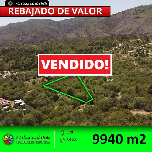 Vendido!!!! 1 Hectárea Lote De Terreno - Huerta Grande - Córdoba