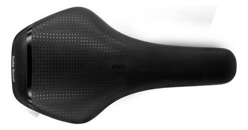 Sillín Selle Royal Vivo Flat Rvs, 274 x 147 mm, negro