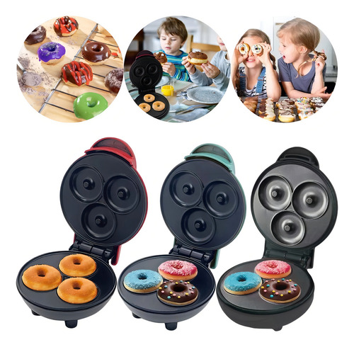 Mini Máquina De Fazer Rosquinhas Donuts Confeitaria Cozinha Cor Vermelho 110v