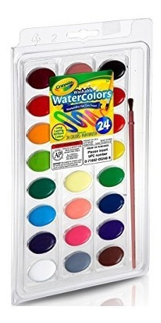 Crayola 24 Ct Acuarelas Lavables