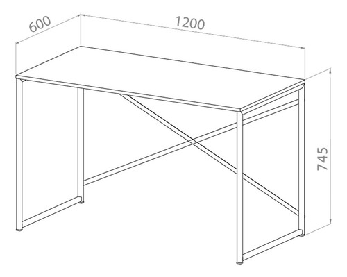 Escritorio Organizador Mesa Pc 1.20 X 0.60- Esc 120
