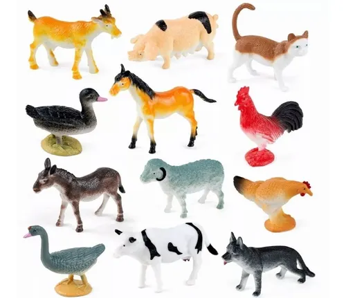 Juguetes Animales De Granja Realista Figuras 12pcs MercadoLibre