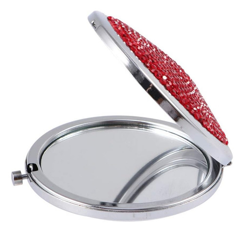 Lurrose Espejo Redondo Bling Espejo Compacto Espejo Plegable