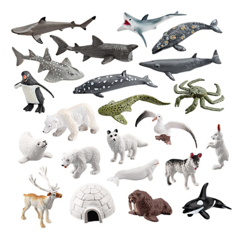 22 Figuras De Animales Marinos, Modelos De Animales Estilo B