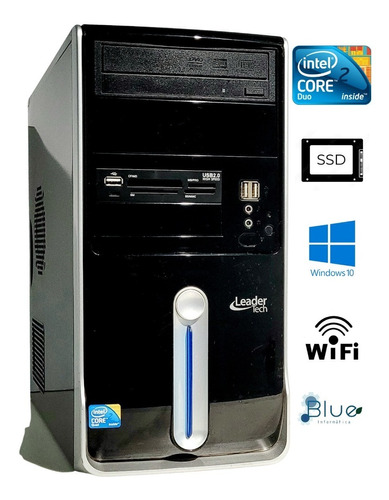 Imagem 1 de 6 de Computador Intel Core 2 Duo E7500 4gb Ddr2 120gb Ssd Wifi