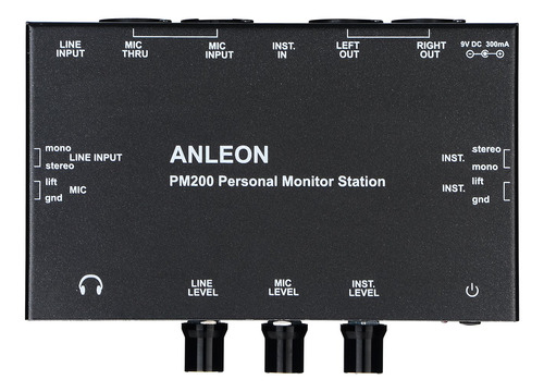Anleon Pm200 personal Monitor Estacion Multicanal Mezclador