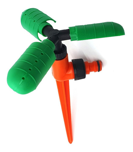 Imagen 1 de 6 de Aspersor Giratorio 3 Brazos Y Puntal Riego H2704 Aquaflex