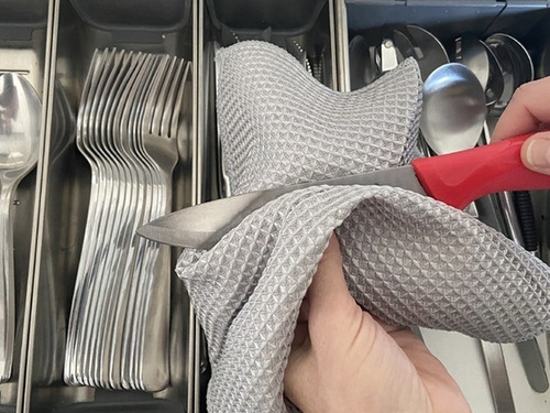 Pack X 3 Paño Vajilla Microfibra Waffle 30x40 Secado Rapido