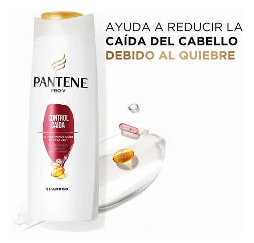 Shampoo Pantene Control Caída 200 Ml