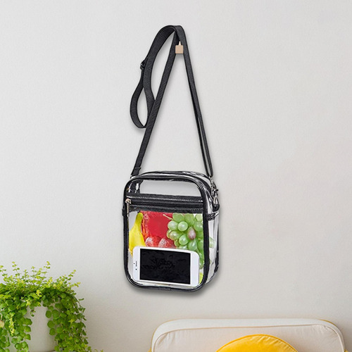 4 Bolso Transparente Bolso Bandolera Nuevo Grande Nuevo