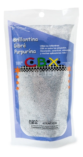 Imagen 3 de 4 de Brillantina Purpurina Gibre Marca Cbx De 100 Gramos