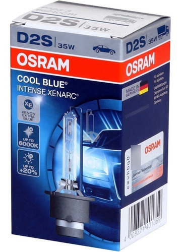 Imagen 1 de 6 de Lampara De Xenon D2s Osram Cool Blue Intense 35w 6000k Alema