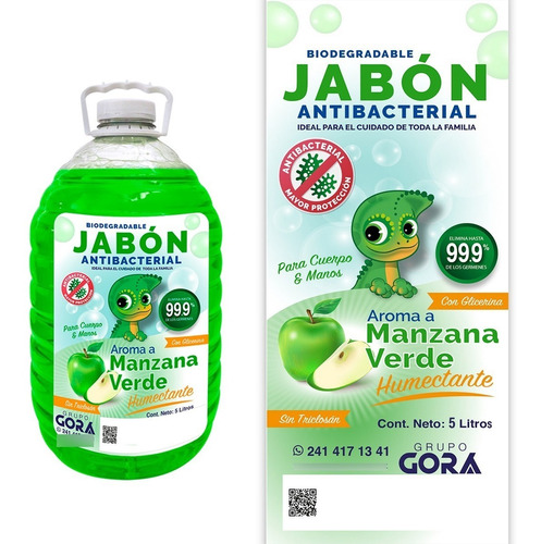 Imagen 3 de 4 de Kit Jabón Para Manos Líquido 5 L + Presentación 1 L Aromas