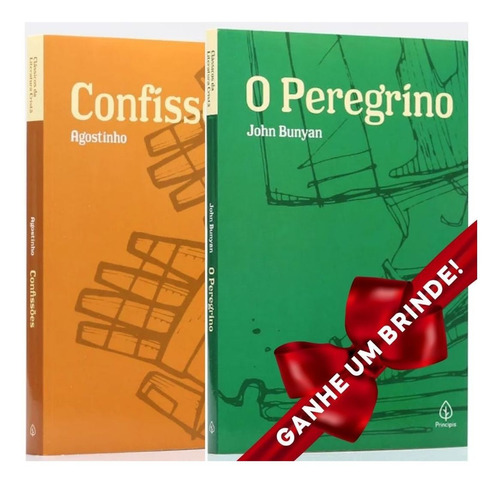 Kit 2 Livros O Peregrino Bunyan + Confissões Frete Grátis