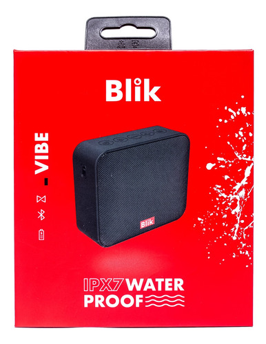 Parlante Bluetooth Blik Vibe Negro Ipx7