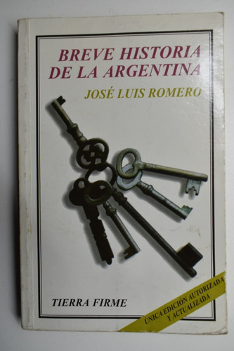 Breve Historia De La Argentina José Luis Romero         C181