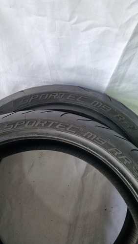 Par De Pneu Metzeler Sportec M9 190/55 17 E 120/70 17 Semi N (Usado)