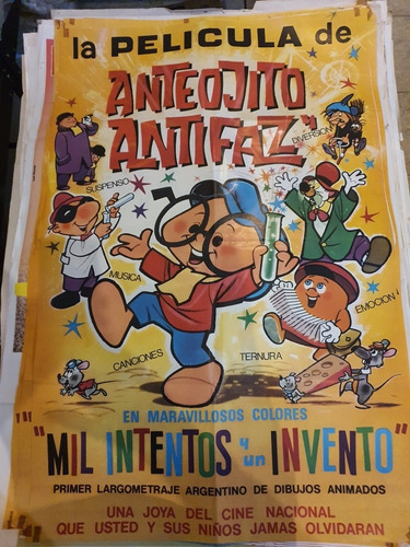 1 Antiguo Afiche De Cine Anteojito Y Antifaz 690