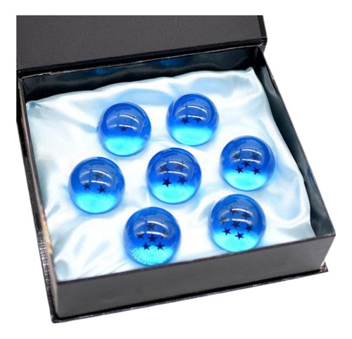 Set X 7 Esferas Del Dragón Azules 3,5 Cms Dragon Ball Anime