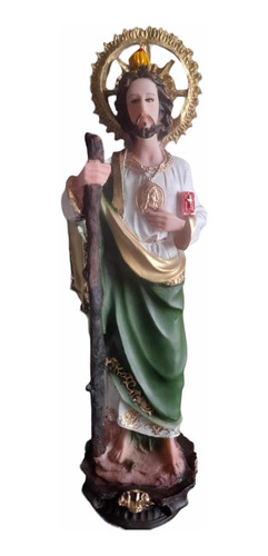 San Judas Tadeo Resina Fina 40 Cm (está Hermoso)