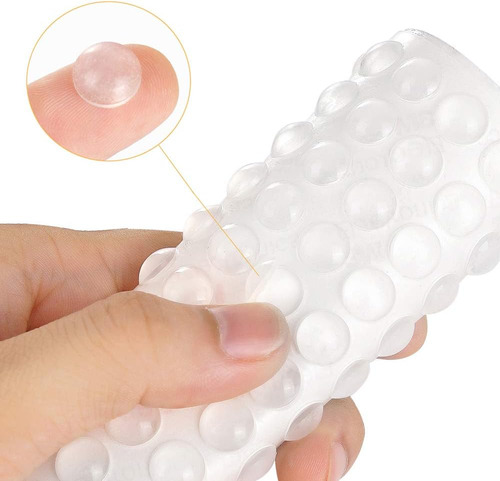 Parachoques De Goma Autoadhesivo Transparente 200 Piezas