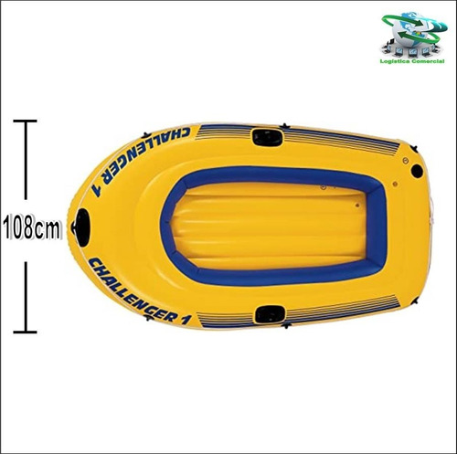 Imagen 3 de 9 de Bote Inflable Challenger 1 Sin Remos Ni Bomba Rio Playa Mar