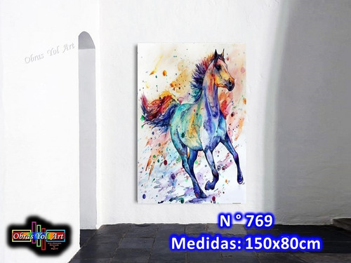 Cuadros Modernos,caballos, Obras Yol Art
