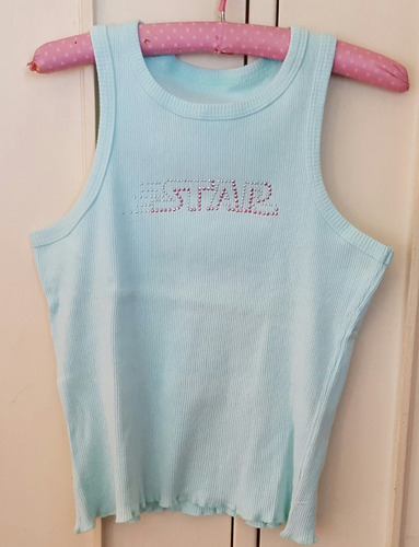 Musculosa Verde Agua Star - Talle 6