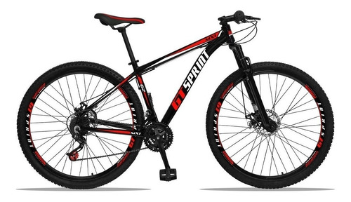 Bicicleta  de passeio GT Sprint MX1 alumínio suspensão aro 29 21" 21v freios de disco mecânico cor vermelho