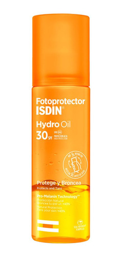 Fotoprotector Isdin Spf 30 Hydro Oil Bifáfico Protege Y Broncea Protector Solar Piel Sensible