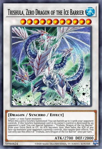 Trishula, Zero Dragon Of The Ice Barrier - Ultra Rare   Sdfc