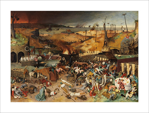 Lamina Fine Art El Triunfo De La Muerte Brueghel 70x53 Myc