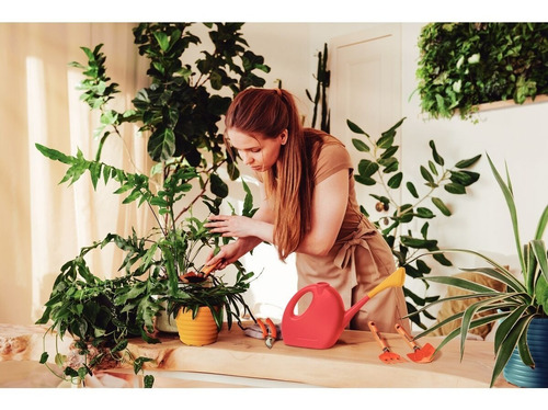 Imagen 7 de 10 de Set 3 Jardinería Pala Removedor Rastrillo Tramontina