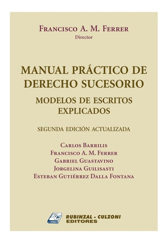 Manual Practico De Derecho Sucesorio - Ferrer, Francisco A