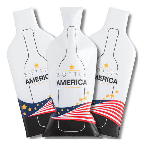 Bottle America - Protector De Botella De Vino Con Estilo Reu