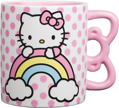 Silver Buffalo Hello Kitty - Taza De Cerámica Con Mango En F